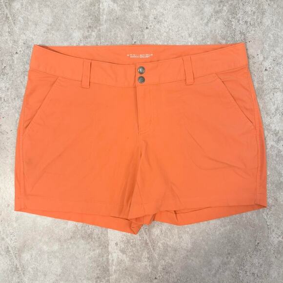 Columbia Omni Shield Quick Dry Orange Peach Shorts - Picture 1 of 8